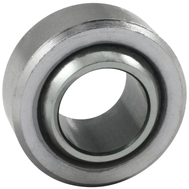 QA1 HCOM-T Series bearing with 1-1/4 inch bore, heat-treated chrome-plated chromoly steel and PTFE liner, designed for high-performance applications.