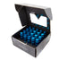 NRG 700 Series M12 x 1.25 steel lug nut set with dust cap, lock set, and lock socket in blue for vehicle wheels.