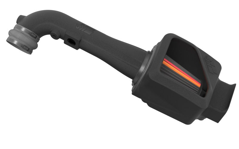 K&N Engineering Cold Air Intake for Chevrolet Silverado and GMC 1500 V8 5.3L/6.2L NextGen DryFlow system installed in engine bay