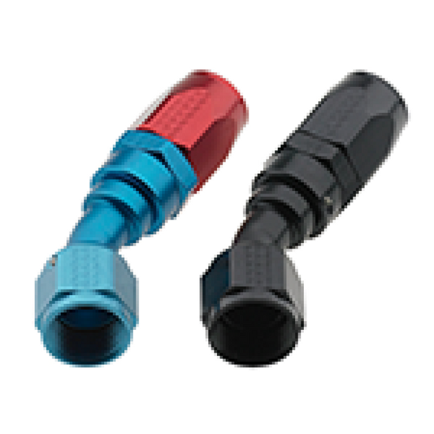 Fragola -6AN 30 Degree Pro-Flow hose end fitting showing brass construction and angled design for automotive fuel or oil systems.