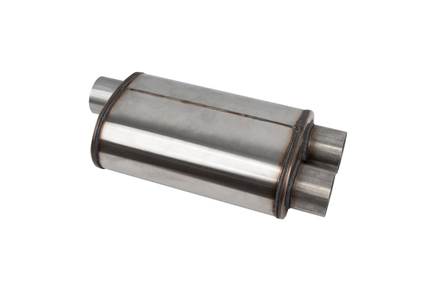 CORSA Performance Corsa PRO-Series tuned 304SS muffler with 3-inch inlet, dual outlets, 19-inch overall length, automotive exhaust component