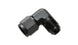 Vibrant -12AN Female to -12AN Male 90-degree swivel fitting for hydraulic or fuel line connections, metal construction, detailed close-up.