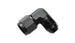 Vibrant -6AN female to male 90-degree swivel fitting adapter for hydraulic or fuel line connections, featuring durable metallic construction.