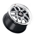 Weld S152 Laguna Drag 17x10 cast wheels in gloss black with 5x115 bolt pattern and 78.1mm center bore, ET30 offset.