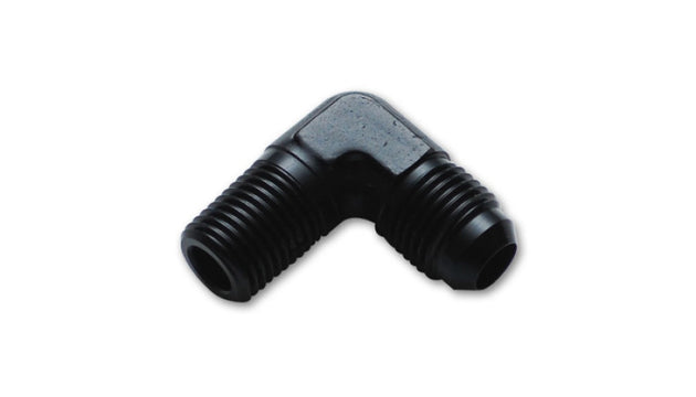 Vibrant brand 8AN to 3/4 inch NPT 90-degree elbow adapter fitting for hydraulic or fluid connection applications.