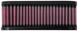 K&N Engineering rectangular drop-in air filter with 6.75-inch length, 4.5-inch width, and 2.5-inch height for vehicle airflow.