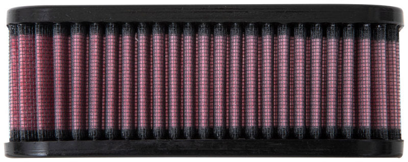 K&N Engineering rectangular drop-in air filter with 6.75-inch length, 4.5-inch width, and 2.5-inch height for vehicle airflow.