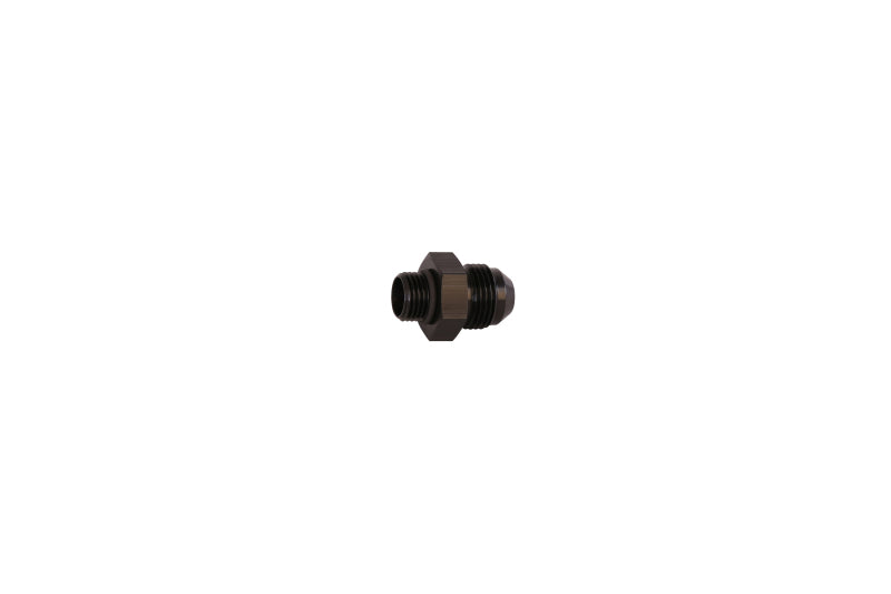 Aeromotive AN-6 to AN-8 flare union fitting for fuel and fluid connections, made of durable metal for automotive use.