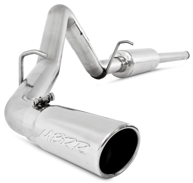 MBRP catback exhaust system for 14 Chevy/GMC Silverado/Sierra 4.3L V6 and 5.3L V8, single side exit, T409 stainless steel