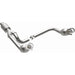 MagnaFlow direct fit catalytic converter for 2014-2016 GMC Sierra 1500 V6 4.3L engine, showcasing the metal body and inlet/outlet ports.