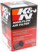 K&N Engineering rectangular custom drop-in air filter with 6.75in length, 4.5in width, and 2.5in height for improved engine airflow.