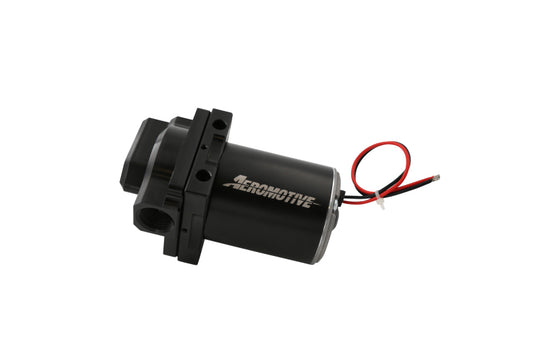 Aeromotive high flow brushed coolant water pump with universal remote mount, 27 GPM, 3/4 NPT inlet for automotive cooling systems.