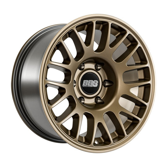 BBS TS-M 17x9 inch satin bronze cast wheel with 6x135 bolt pattern, 87.1mm CB, and ET0 offset.