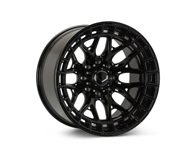Vossen HFX-1 forged wheel, 20x10 inches, gloss black finish with deep face design and 8x165.1 bolt pattern, ET18 offset