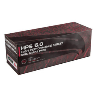 Hawk Performance 23-24 Toyota GR Corolla front brake pads, high-performance street brake pads with HPS 5.0 branding, shown in image.