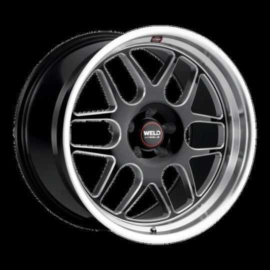 Weld Solana 17x11 cast wheel in gloss black with 5x127 bolt pattern, ET-44 offset, 78.1mm bore for automotive use