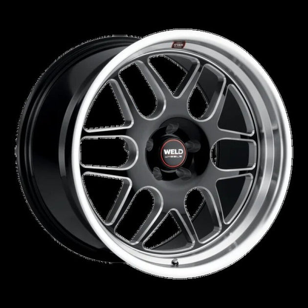 Weld Solana 20x9.5 cast wheel in gloss black with 6x135 bolt pattern, ET25 offset, and 87.1mm bore for off-road vehicles.