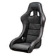 SPARCO QRT-C black and red race seat with carbon fiber finish, designed for high-performance racing vehicles.