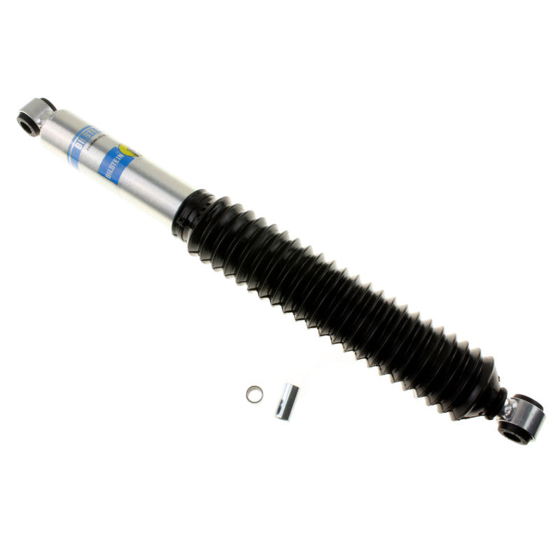 Bilstein 5125 Series KBOA lifted truck shock absorber showing metal coil spring and shock body for off-road vehicle suspension.