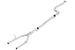 Borla connecting pipes for 2016 Chevy Camaro 2.0L Turbo, 3-inch to 2.25-inch mid-pipe, metal automotive exhaust component.