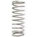 QA1 2-1/2 inch ID high travel coilover spring, 12-inch length, silver powder-coated, 110 lbs/in spring rate for suspension.