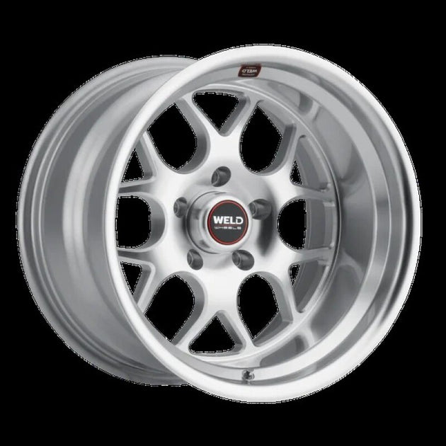 Weld Solana 22x9.5 cast wheel in gloss silver machined finish, featuring 6x135 bolt pattern and 87.1mm bore