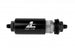 Aeromotive In-Line Fuel Filter with AN-06 male fitting and 100 micron stainless steel element for automotive fuel filtration.