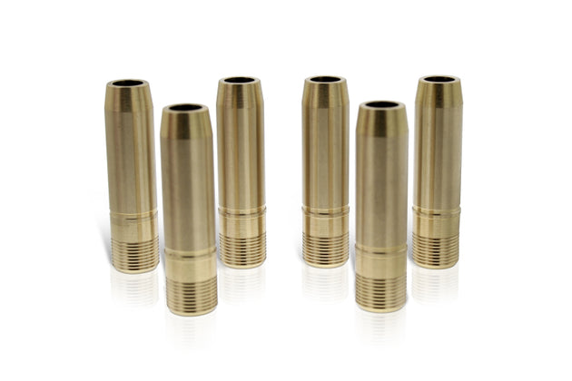 Ferrea Honda K20C1 turbo exhaust valve guide set of 8, durable metal valve guides for engine performance.