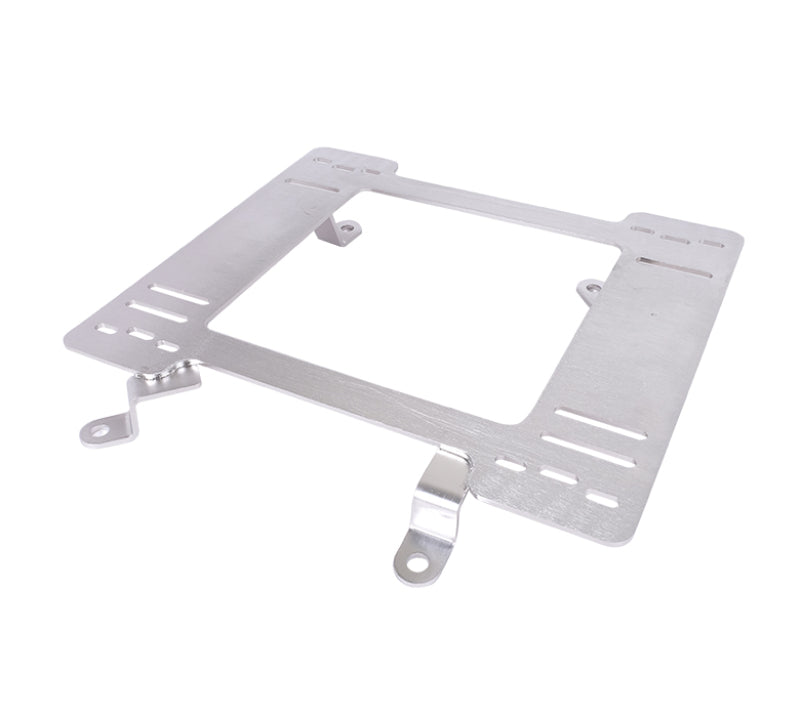 Pair of NRG seat brackets for 1979-1998 Ford Mustang, adjustable metal seat frame mounts for racing or aftermarket seats.