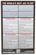 K&N Engineering rectangular drop-in air filter with 6.75in length, 4.5in width, and 2.5in height for vehicle air intake systems.