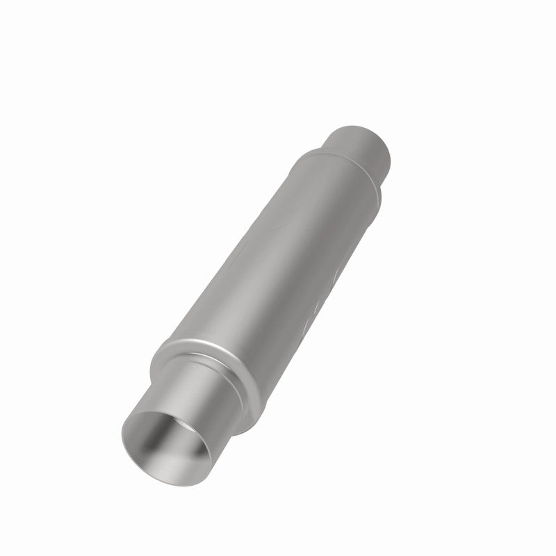 MagnaFlow Mag SS 3-inch muffler with 14x4x4 inch dimensions, stainless steel construction, for automotive exhaust systems