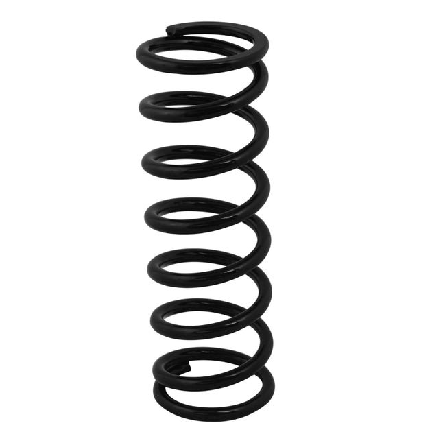 Black QA1 2-1/2 inch ID high travel coilover spring, 14-inch length, 80 lbs/in, powder coated for durability.