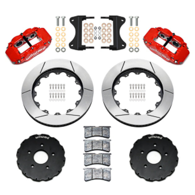 Wilwood Forged Narrow Superlite 6R big brake kit for Chevrolet Corvette C7, featuring a 14-inch rotor and red calipers.