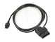 Innovate LM-2 OBD-II cable for gauge components, black cable with connectors, used for automotive diagnostics and tuning.