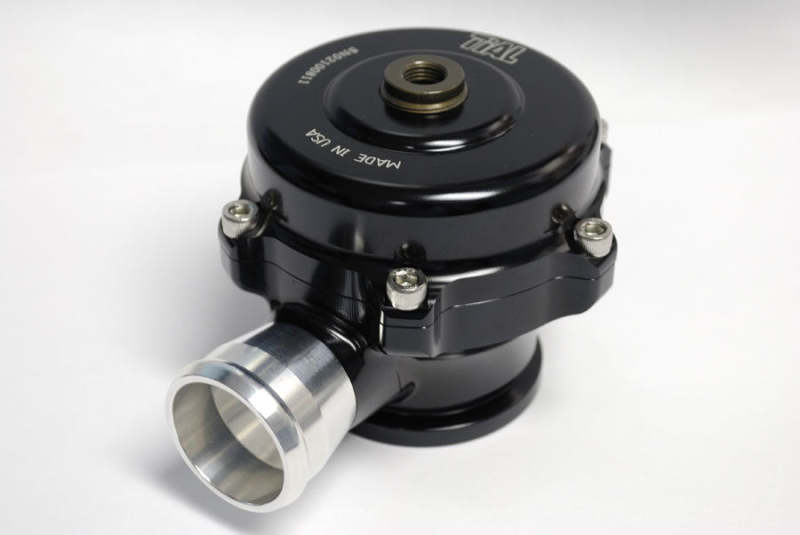 TiALSport QR BOV blow off valve with 10 PSI spring in black, featuring 34mm diameter for turbocharged engines.