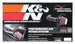 K&N Engineering Chevy Silverado V8 cold air intake kit with high-performance filter and intake tubing installed in engine bay
