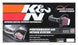 K&N Engineering Chevy Silverado V8 cold air intake kit with high-performance filter and intake tubing installed in engine bay