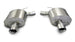 Polished CORSA Performance axle-back exhaust for 2009-2014 Cadillac CTS V 6.2L V8 sedan, showcasing the sleek chrome finish and dual tips.