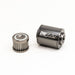 DeatschWerks stainless steel 10AN inline fuel filter housing kit with 10-micron filter element, 70mm size, for fuel filtration.