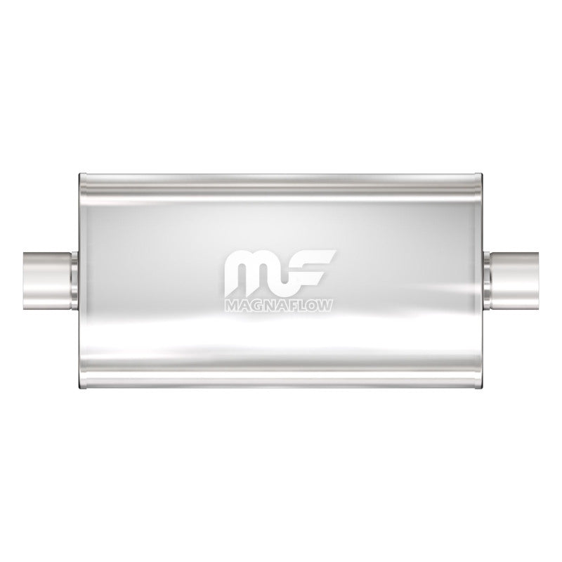 MagnaFlow Mag SS muffler with 22x5x11-inch size and 3-inch center inlet, designed for automotive exhaust systems.