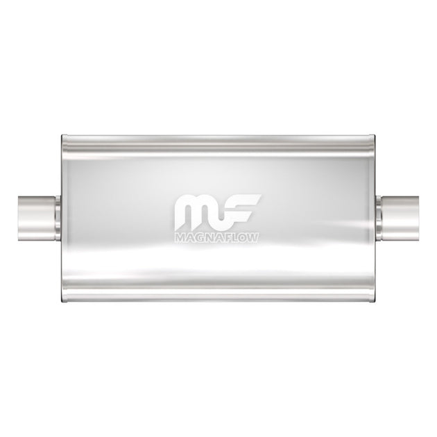 MagnaFlow Mag SS muffler with 22x5x11-inch size and 3-inch center inlet, designed for automotive exhaust systems.