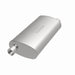MagnaFlow Mag SS muffler with 22x5x11 inch dimensions and 3x3 inlet/outlet, shown with polished metal finish and inlet/outlet openings