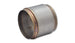 Vibrant SS Race Muffler with 5-inch inlet and outlet, 5-inch length, stainless steel construction for high-performance exhaust systems.