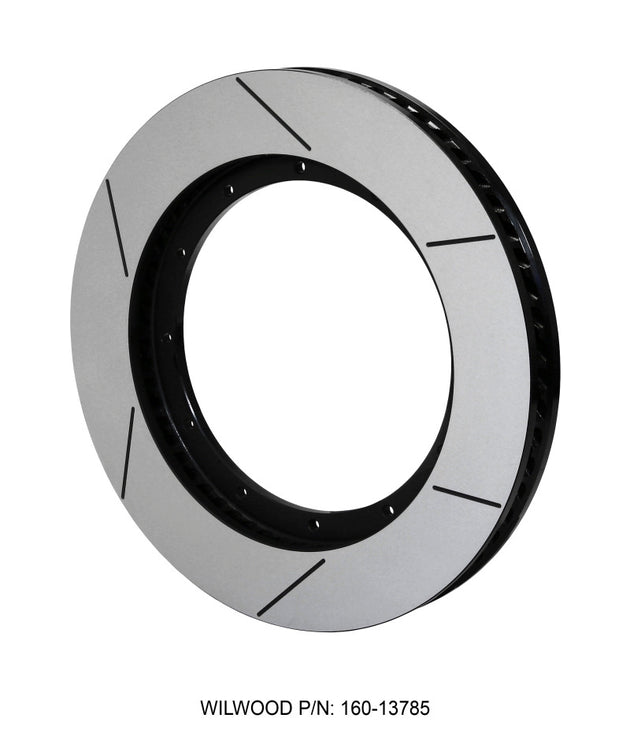 Wilwood GT60 SPC 37 RH black 15-inch by 1.50-inch 12 on 9.75-inch two-piece brake rotor with vented design