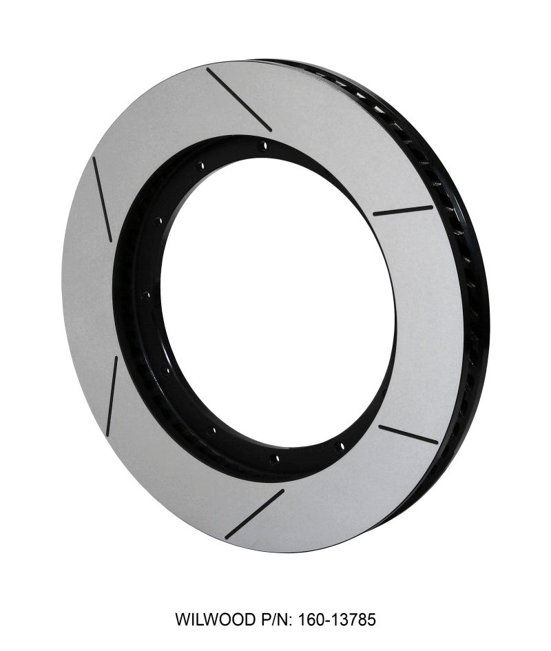 Wilwood GT60 SPC 37 RH black 15-inch by 1.50-inch 12 on 9.75-inch two-piece brake rotor with vented design