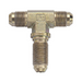 Fragola Steel -3AN Bulkhead Tee fitting with threaded ends, designed for high-performance fluid connections in automotive and industrial applications.