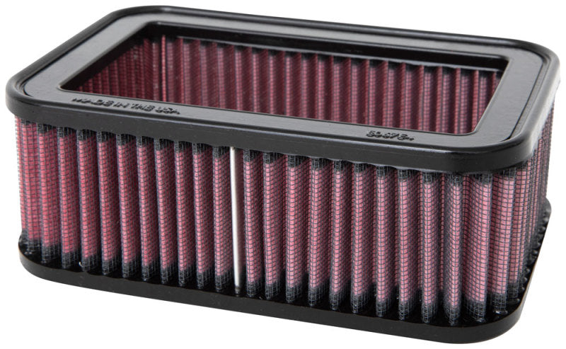 K&N Engineering rectangular drop-in air filter with 6.75-inch length, 4.5-inch width, and 2.5-inch height for enhanced airflow.