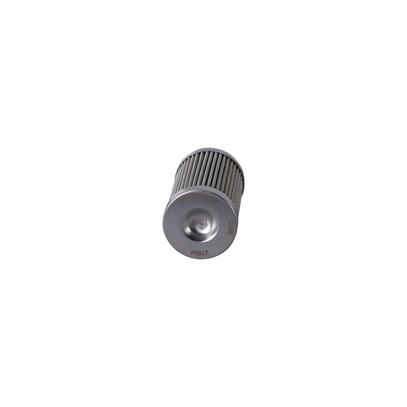 Aeromotive 10 Micron Microglass fuel filter element for Aeromotive fuel filters 12340/12350, showing the clean, pleated filter media.