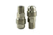 Turbosmart 1/16in NPT Male AN-4 flare fitting showing the metal fitting with threaded ends and smooth flare surface.