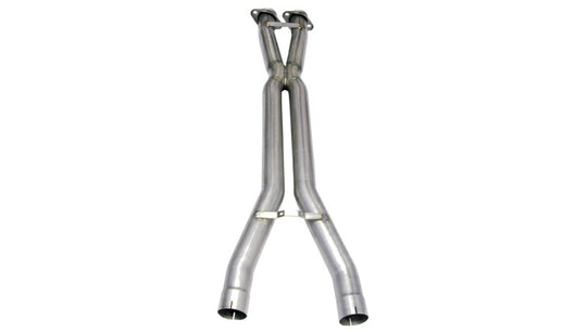 CORSA Performance X pipe exhaust for Chevrolet Corvette C6 Z06 2006-2011 with 7.0L V8 engine, shown in the image.